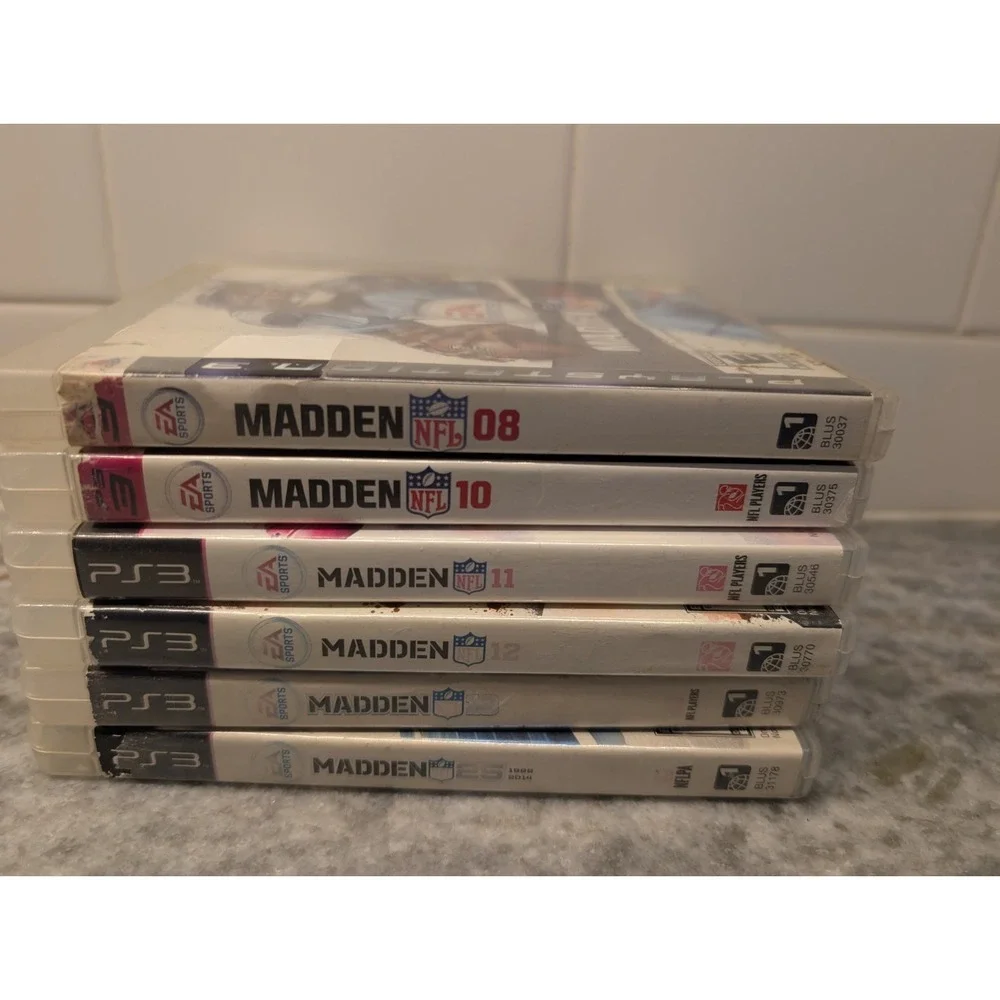 Madden NFL Lot - Sony Playstation 3 (8,10,11,12,13,25) Some w/Manuals